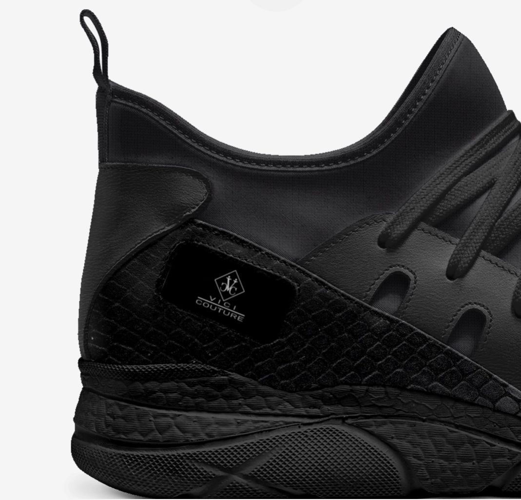 Vici Sock Runner  (Snaked Out) all black