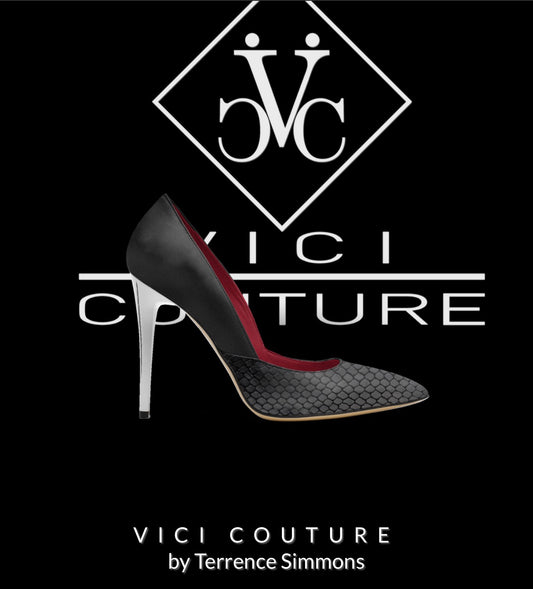 Vici Stilettos (Snaked Out) all black