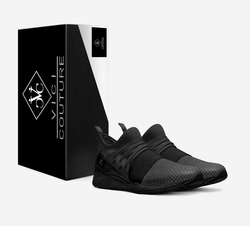 Vici Sock Runner  (Snaked Out) all black