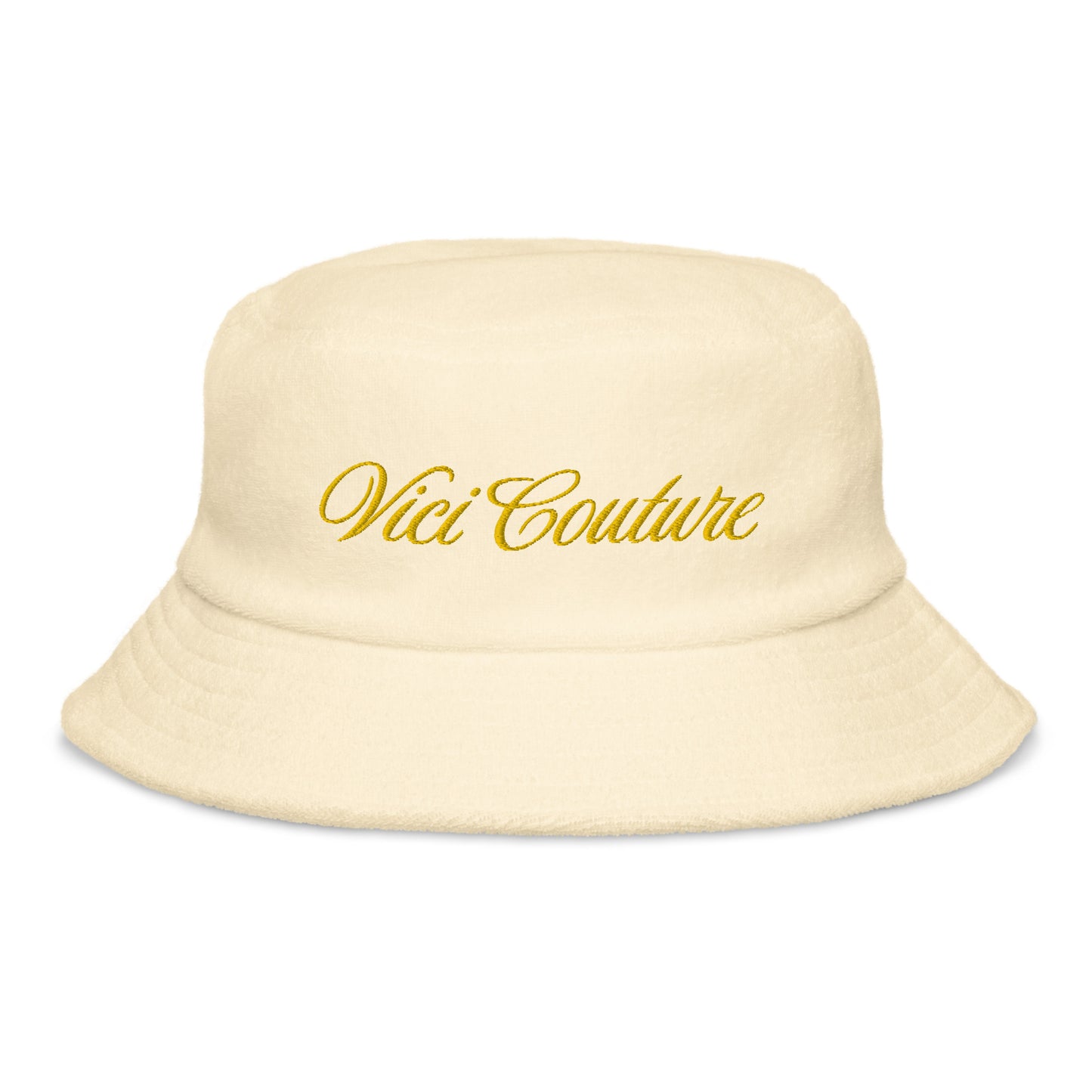 Vici Couture terry cloth bucket hat