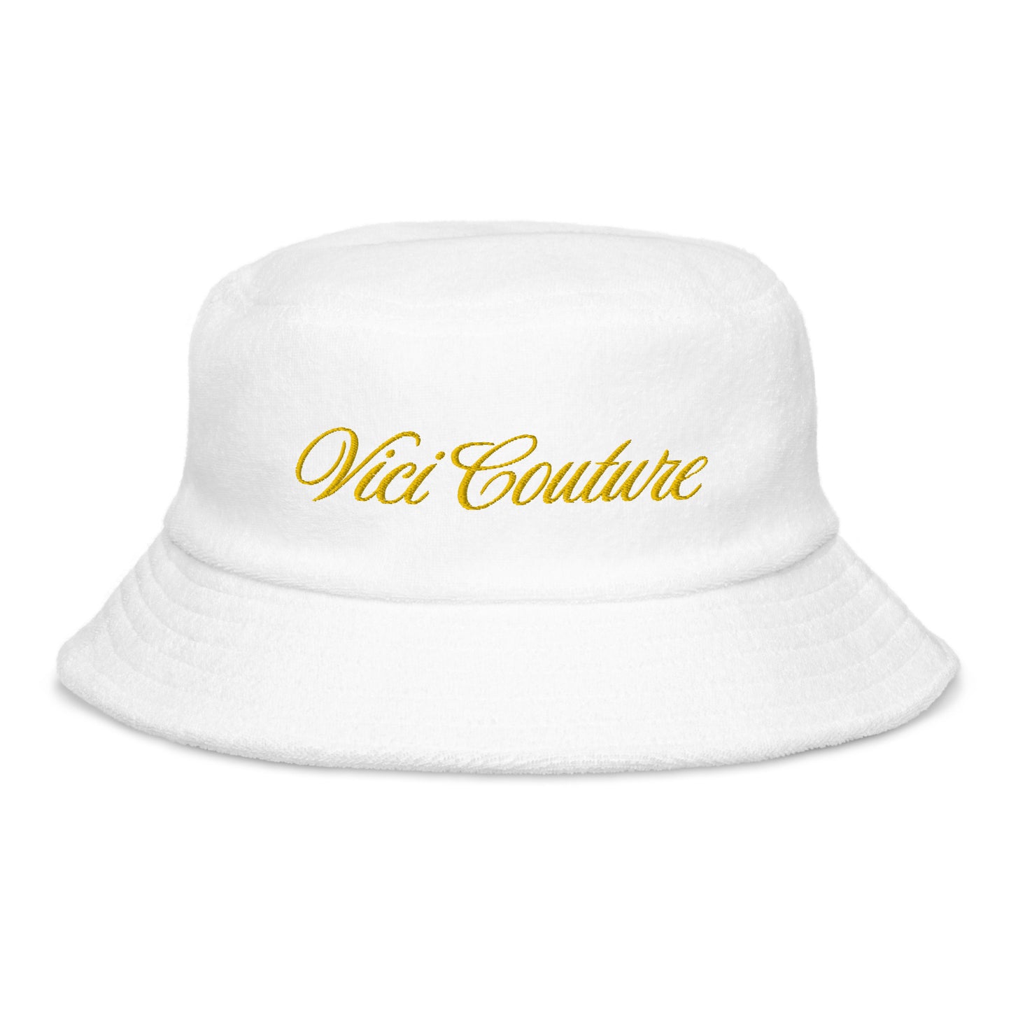 Vici Couture terry cloth bucket hat